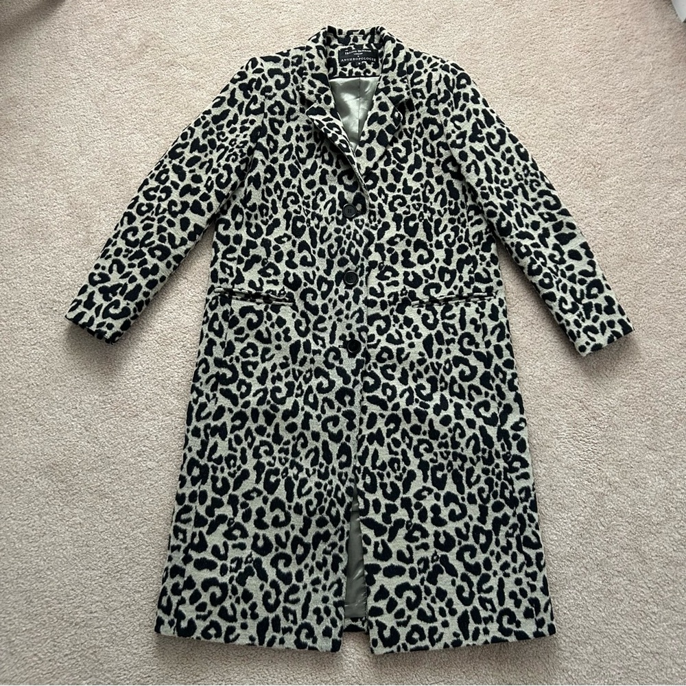 Helen Berman London x Anthropologie Animal Print Coat